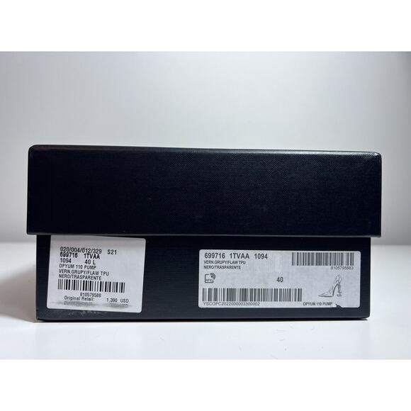 YSL Yves Saint Laurent Opyum Pumps Pointy Toe Shoes Size EU 40 - Picture 11 of 11